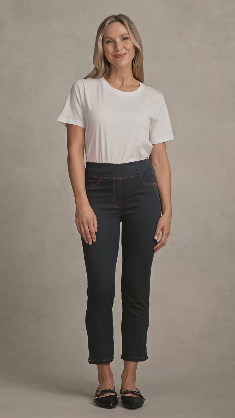 Bengajean® 3/4 Slim Leg - Clean Denim Blue