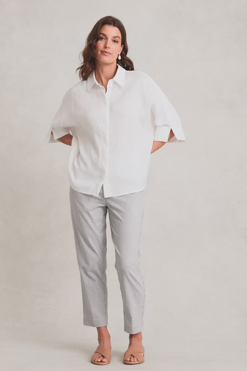 Relaxed Light Weight Shirt – White