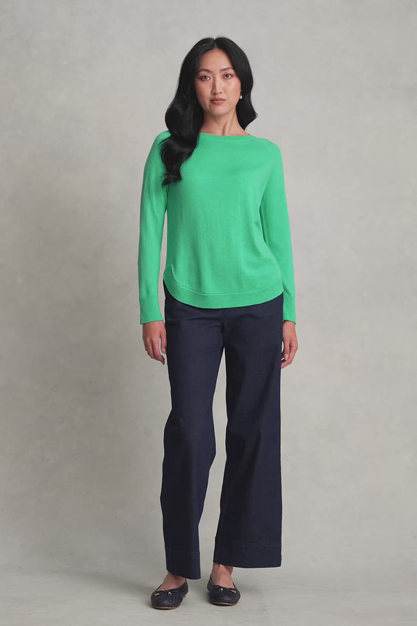 Extra Fine Merino Jumper - Bright Apple