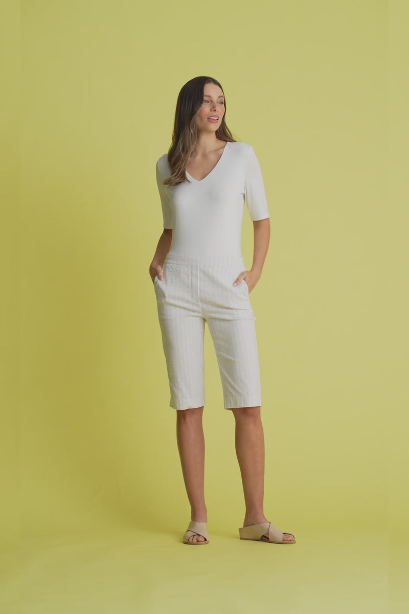 Seersucker Stripe Short - Gelati Stripe