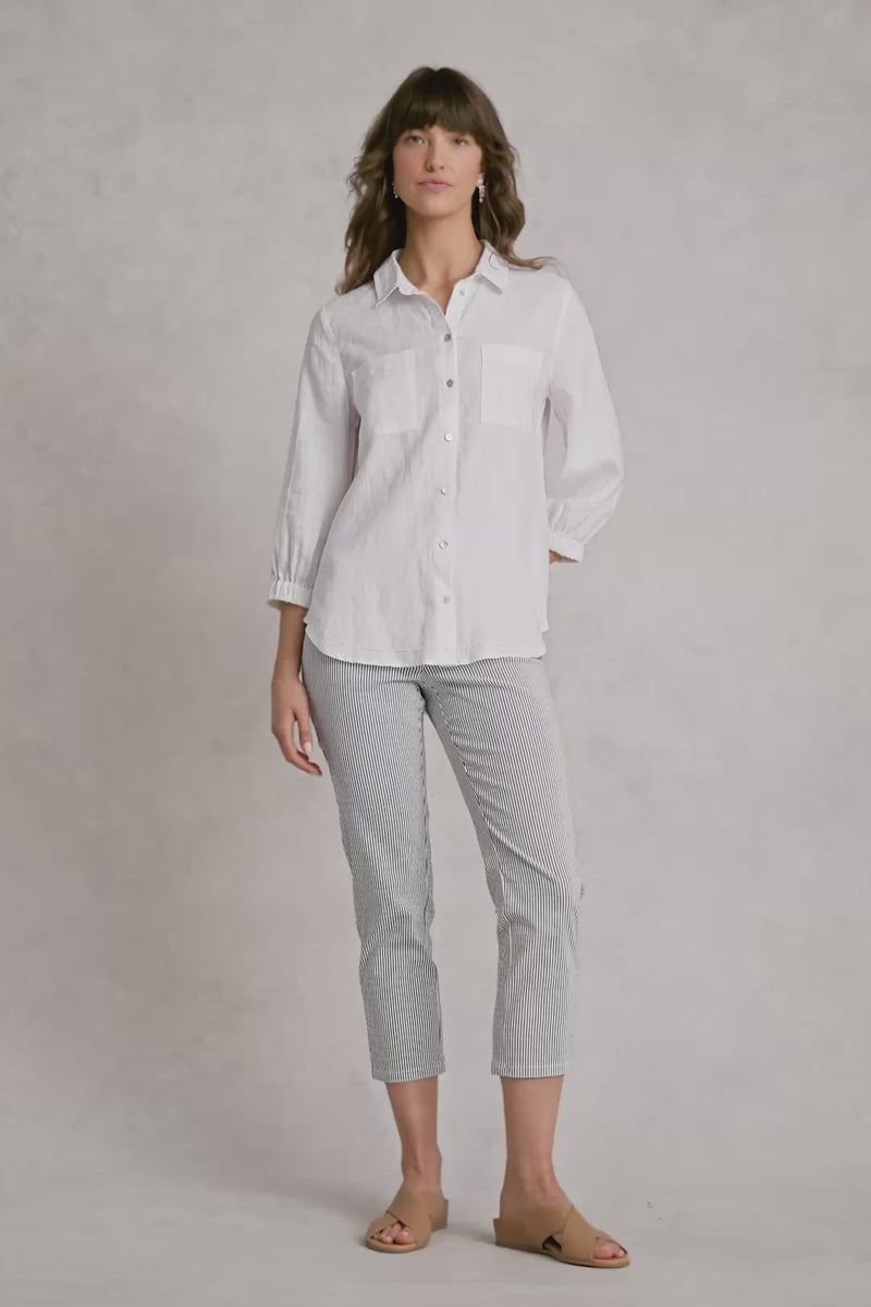 Bengajean® ¾ Seersucker - Black / White Stripe