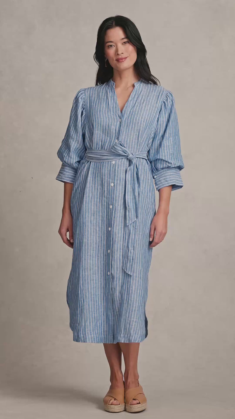 Stripe Shirt Dress - Multi Stripe