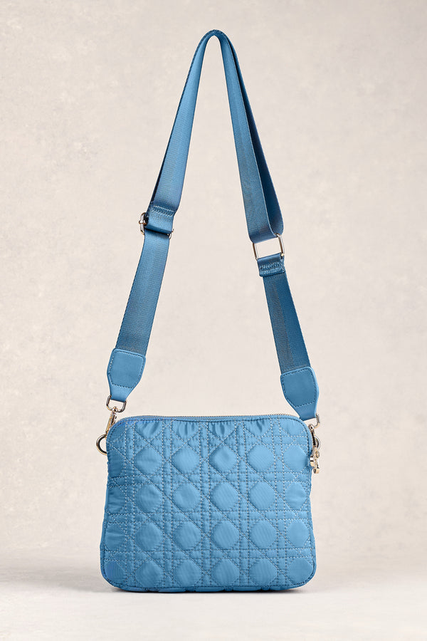 Quilted Crossbody - Blue Denim