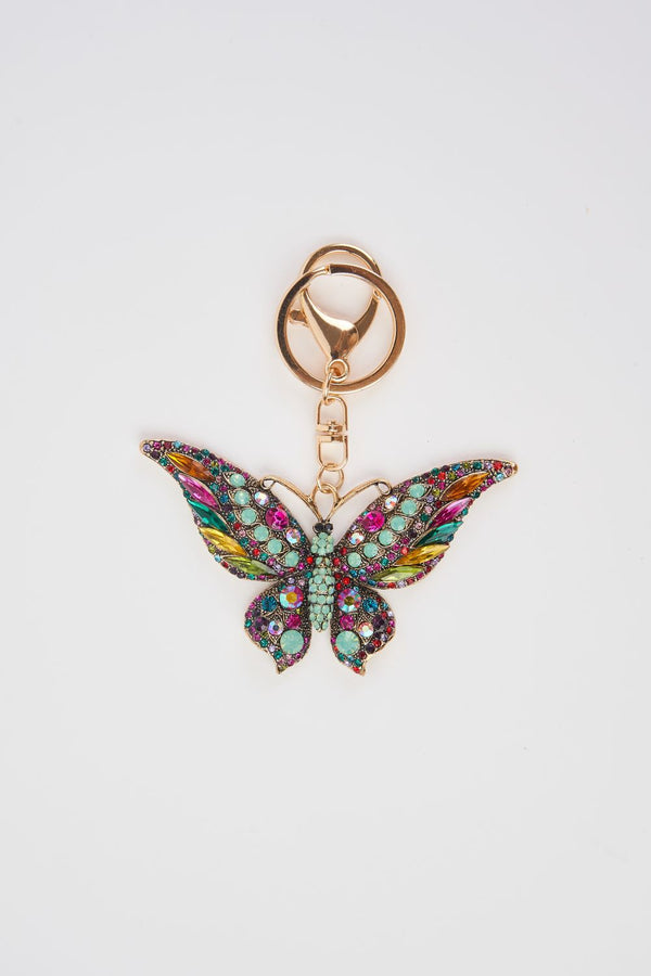 Jewelled Butterfly Keychain