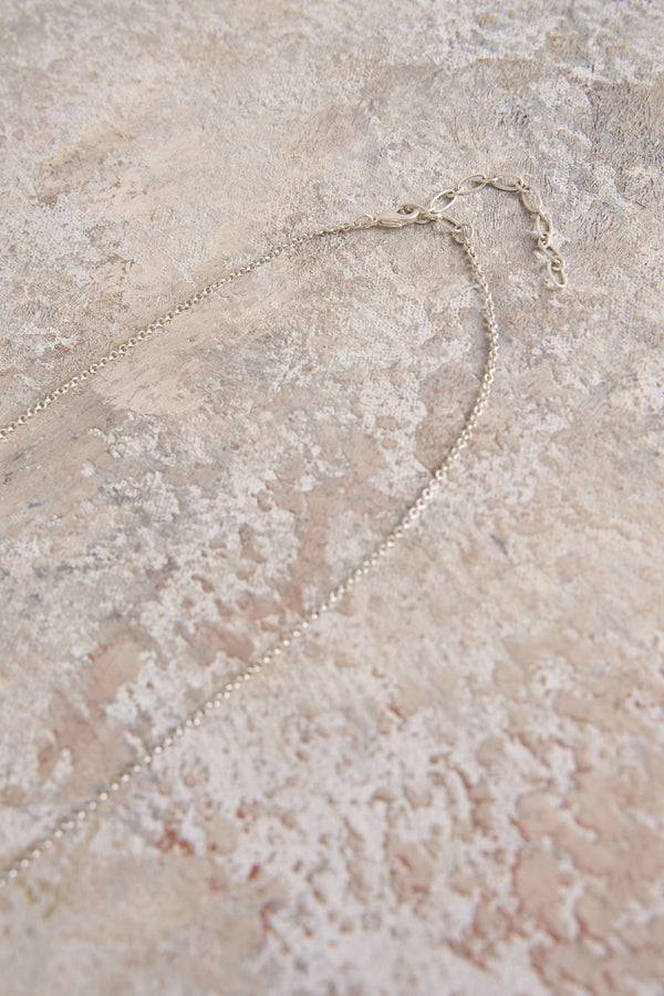 Silver Droplet Pendant Necklace