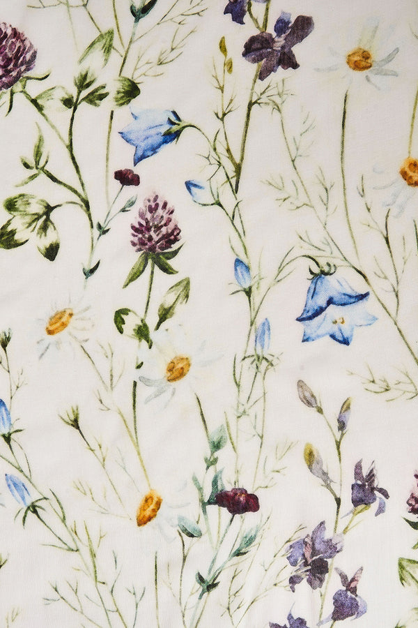 Designer Silk Scarf With Stripe Flower Print For Women Spring