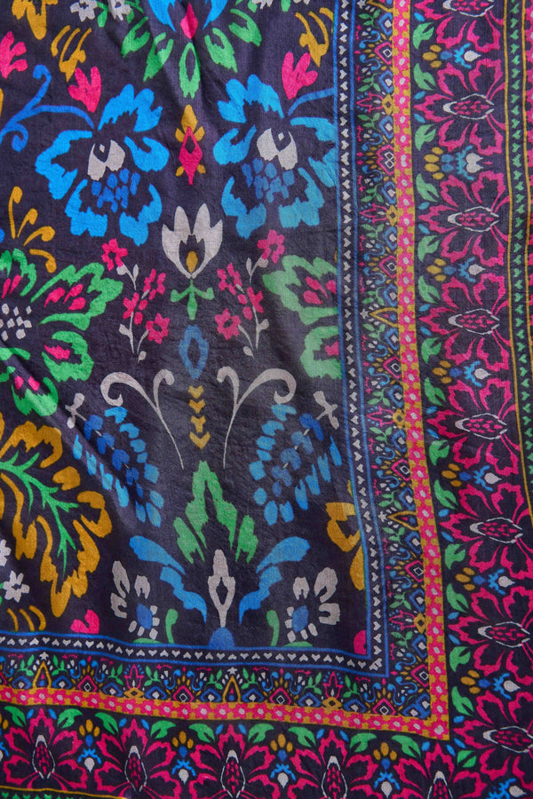 Tapestry Print Silk Scarf