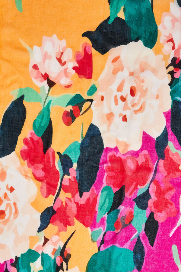 Vibrant Floral Scarf